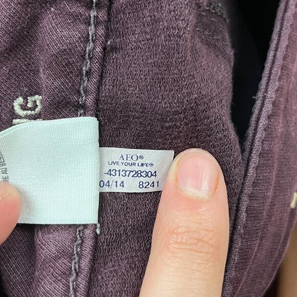 American Eagle Red Burgundy Jegging Size 4 Skinny Leg Low Rise Stretch Denim - Picture 11 of 16